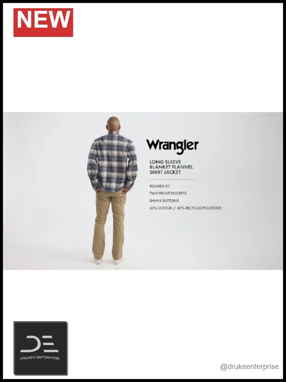 Long Sleeve Flannel Shirt Jacket Relaxed Fit Cotton Blend Button Down